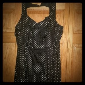 Torrid A-line retro style dot pinup dress